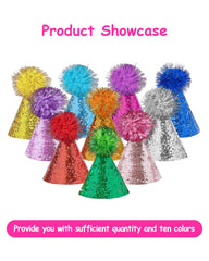 PET SHOW sombrero mini con pompón brillante para bodas y fiestas.