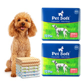 Pet Soft pañales desechables macho, patrones mixtos, protección suave para cachorros pequeños.