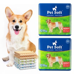 Pañales Pet Soft Machos en empaque, protección lista para paseos