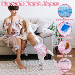 Pañales Pet Soft con indicador de humedad para avisar cuando cambiar.