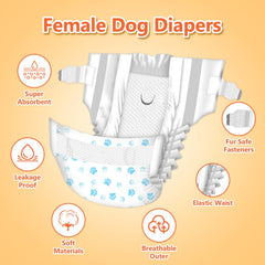 Pañales Pet Soft, diseño de tres patrones para variedad y estilo.