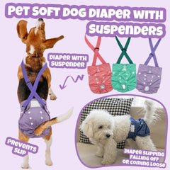 Pet Soft panales para perros femeninos reutilizables para uso diario