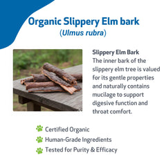 Pet Wellbeing Slippery Elm, formato-liquido, dosificación suave para gatos sensibles.