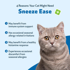 Pet Wellbeing Sneeze Ease, hierba Euphrasia como ingrediente clave para alergias estacionales.