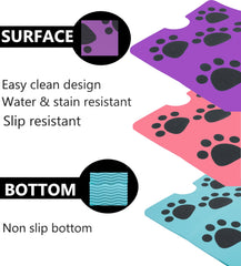 PET202 alfombra fácil de limpiar para mesa de peluquería rosa, higiene rápida