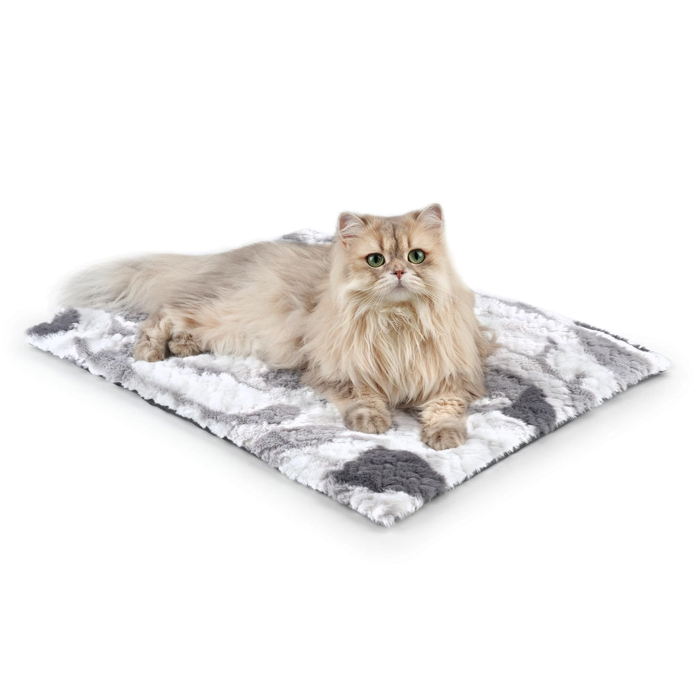 Petace cama auto calentada 24x18 para gatos, calor cómodo sin enchufe.
