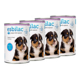 PetAg Esbilac en biberón, leche lista para cachorros recién nacidos.