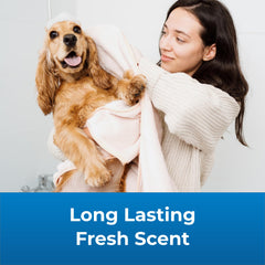 Fragancia Classic Fresh de larga duración perfuma el pelaje.