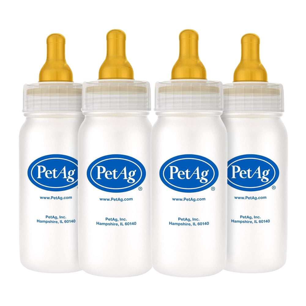 Botella PetAg Nurser de 4 onzas para uso diario con control de porciones.