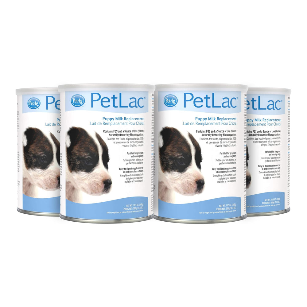 PetLac de PetAg, polvo para cachorro, apoyo para crecimiento saludable.