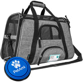 PetAmi Carrier con malla ventilada para flujo de aire óptimo durante el viaje.