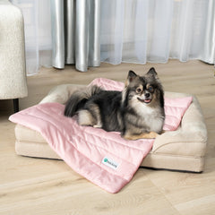 PetAmi cobertor mueble antiarañazos rosa, protege sofá y cama