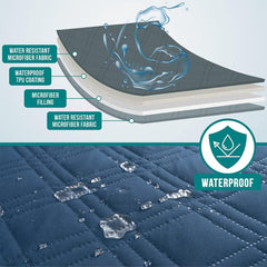 PetAmi cobertor reversible para muebles, dos caras para diferentes estilos