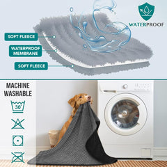 PetAmi manta con diseño reversible a rayas para diferentes usos