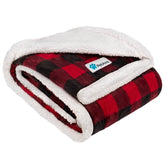 Manta PetAmi doble sherpa reversible para perros, tacto suave y cómodo