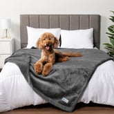 PetAmi manta impermeable para perro sobre sofá, protege muebles