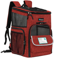 PetAmi Mochila porta mascotas ventilada frontal, ideal para paseos seguros.