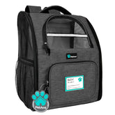 Mochila PetAmi portabebés ventilada para mascotas, ideal para paseos.