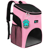 PetAmi mochila portamascotas ventilada para paseos con perros y gatos pequeños.
