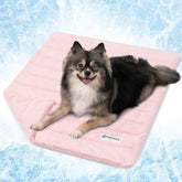 PetAmi tapete enfriamiento para perro rosa 24x32 mantiene a tu mascota fresca