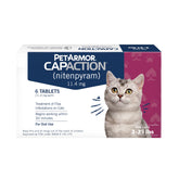 PetArmor CAPACTION tableta para pulgas: acción rápida en 30 minutos para gatos.