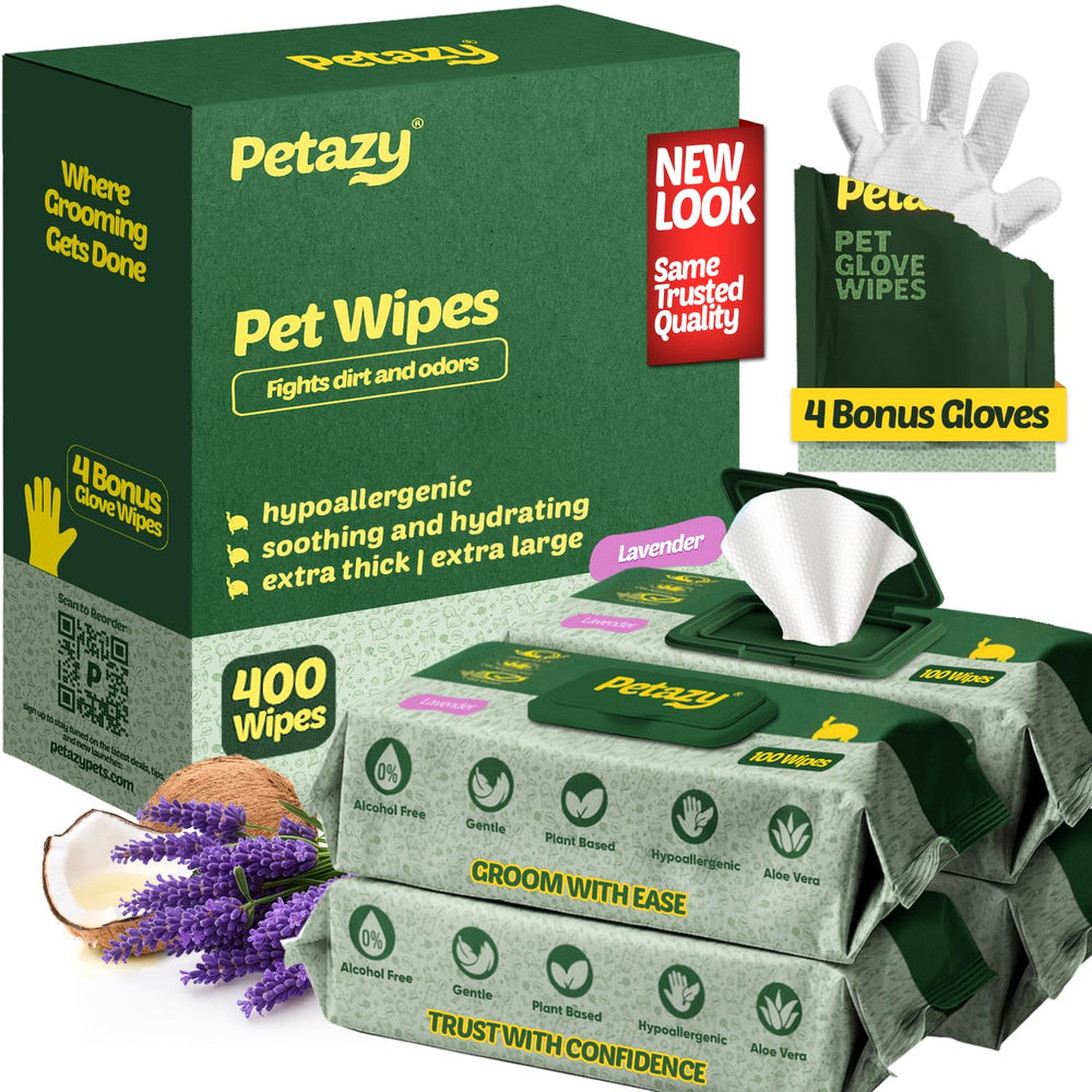 Petazy 400: toallitas para patas, limpieza suave y rápida para casa o paseo