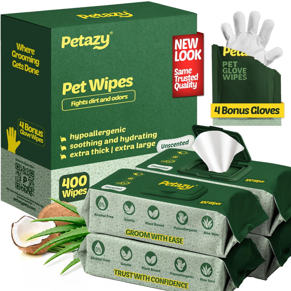 Petazy toallitas para perros: patas limpias y frescas tras paseos.