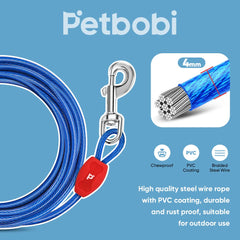 Petbobi cable de acero resistente para uso exterior y camping.