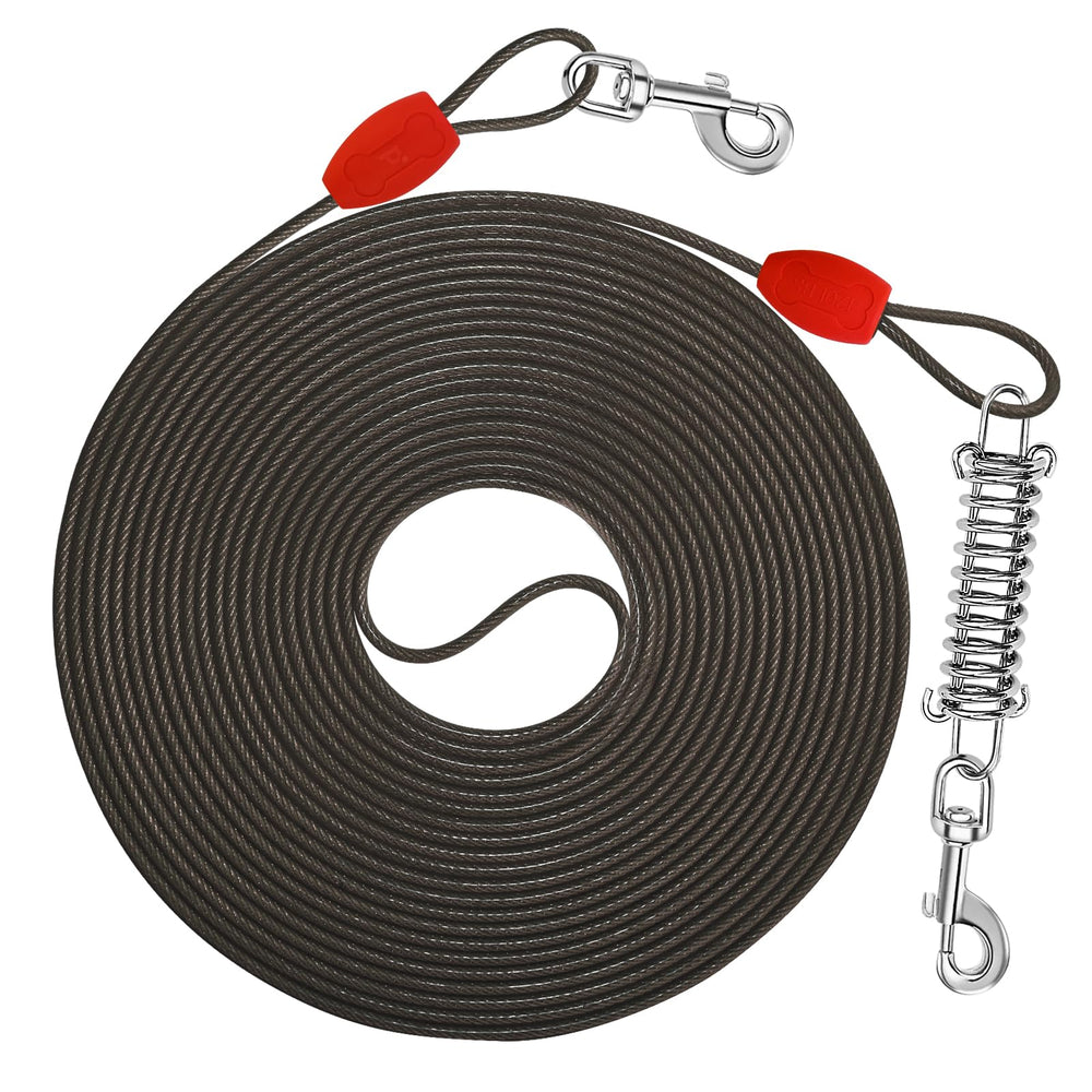 Petbobi cable amarre 40 pies para perros, libertad al aire libre con seguridad.