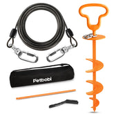 Petbobi cable exterior de 20 pies para libertad al aire libre con seguridad