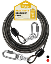 Petbobi cable para perro 20ft resistente para libertad supervisada