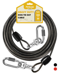 Petbobi cable para perro 20ft resistente para libertad supervisada