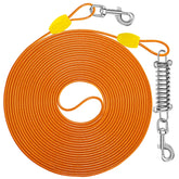 Petbobi cable de tiro para perros 50 pies con resorte amortiguador