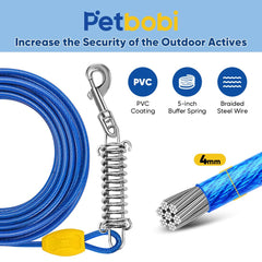 Petbobi estaca de 16 pulgadas para anclaje estable y seguro.
