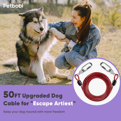 Petbobi-ganchos-inoxidable-304, mosquetones seguros para perros grandes en cualquier clima.