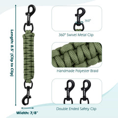 PetBonus clip 360 grados conectando collar y arnés de forma estable