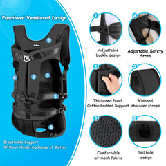 PetBonus Mochila porta perro en la espalda para rutas largas.