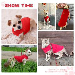PETCARE prenda cálida para perros y gatos pequeños con tallas adecuadas.