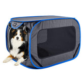 PetEase jaula grande plegable para viaje, segura y espaciosa para tu mascota.