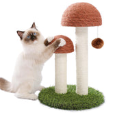 PETEPELA poste rascador hongo alto con sisal, ideal para afilar uñas y explorar