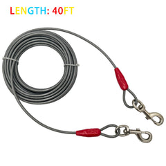 Petest cable de acero de alta resistencia para perros grandes y actividades al aire libre.