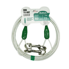 Petest cable reflectivo de 15 pies para perro mediano, seguridad nocturna.
