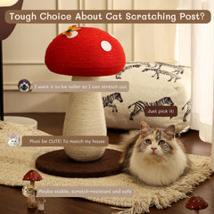 PETFROH cap seta roja con puntos blancos; diseño lúdico para atraer gatos.