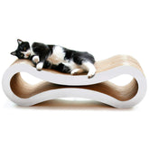 PetFusion rasca-salón frente para gatos en interiores, cómodo y estable.