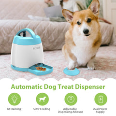 control remoto para dispensador PETGEEK, facilita entrenamiento a distancia y diversión.