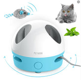 PETGEEK Hidey Mouse con cola de ratón rotatoria para estimular la caza y el juego