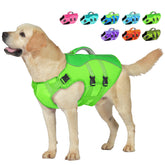 Petglad chaleco salvavidas para perros, vista frontal, seguridad mejorada al nadar.