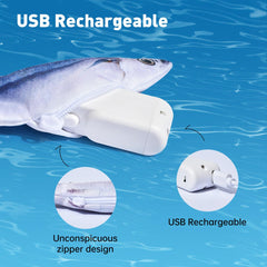 Petgravity pez flotante realista detalle del sistema de toque