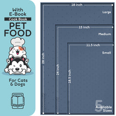 Alfombrilla impermeable de PetHappily para comida de perro, protege los suelos.