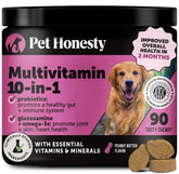 Pet Honest multivitamínico para perros: botella para uso diario, apoya piel y pelaje sanos.